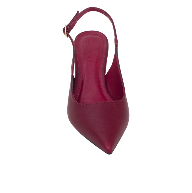 Scarpin Aurora Vinho Slingback e Salto de 6 cm – Sofisticação Atemporal