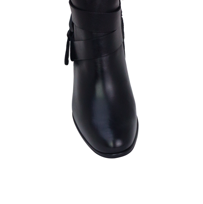 Botas Dillay Preto Cano Médio e Salto 4cm