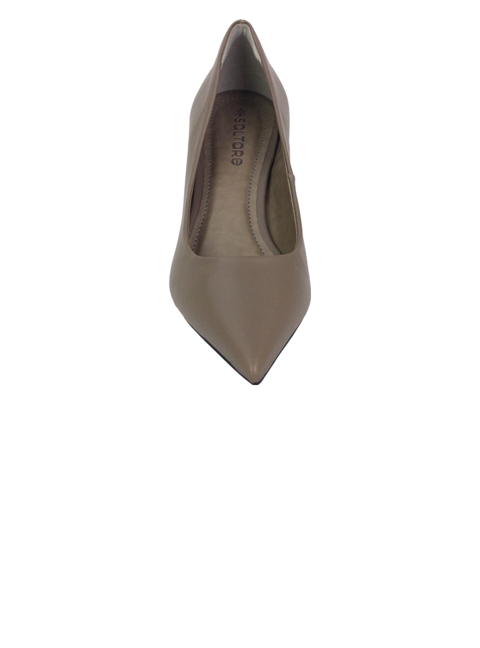 Scarpin Luna Cinza com Forro Monocromático