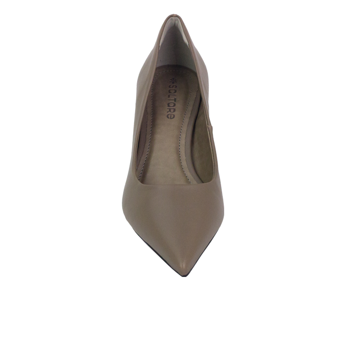 Scarpin Luna Cinza com Forro Monocromático