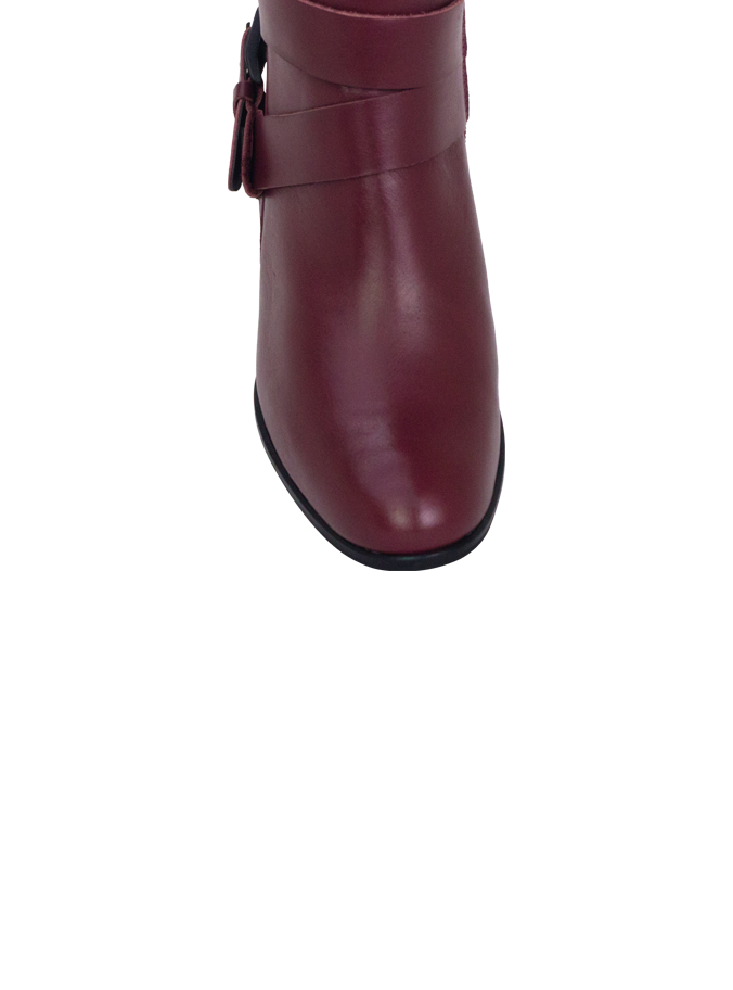 Botas Dillay Vinho Cano Médio e Salto 4cm