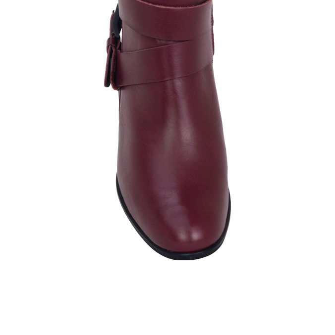 Botas Dillay Vinho Cano Médio e Salto 4cm