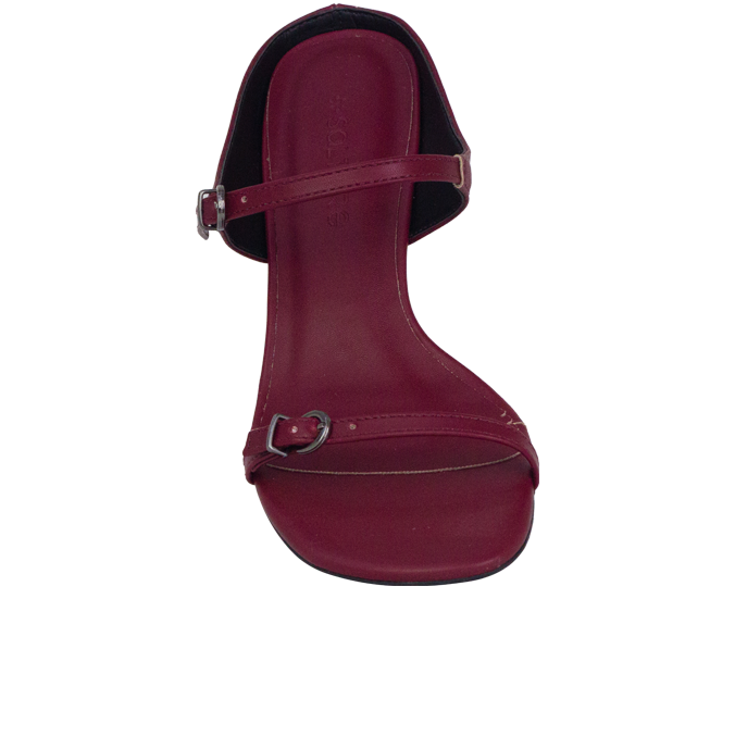 Sandálias Cristal Vinho com salto taça de 6 cm