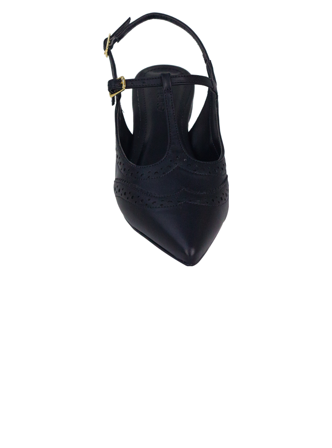 Sapatilhas Umara Sap Preto – A Elegância do Oxford em Versão Flat