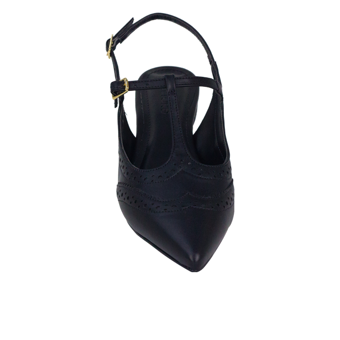 Sapatilhas Umara Sap Preto – A Elegância do Oxford em Versão Flat