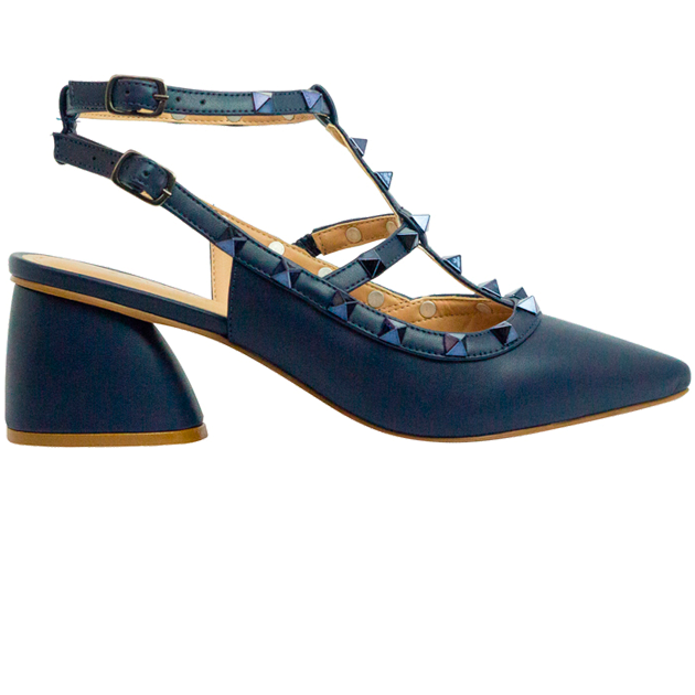 Scarpin Mona Low Azul