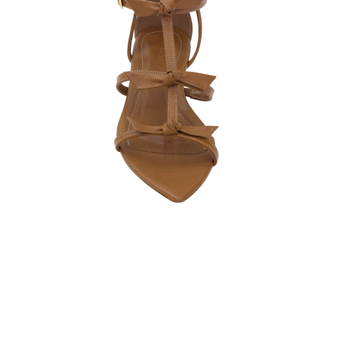 Rasteira Ivy Flat Caramelo