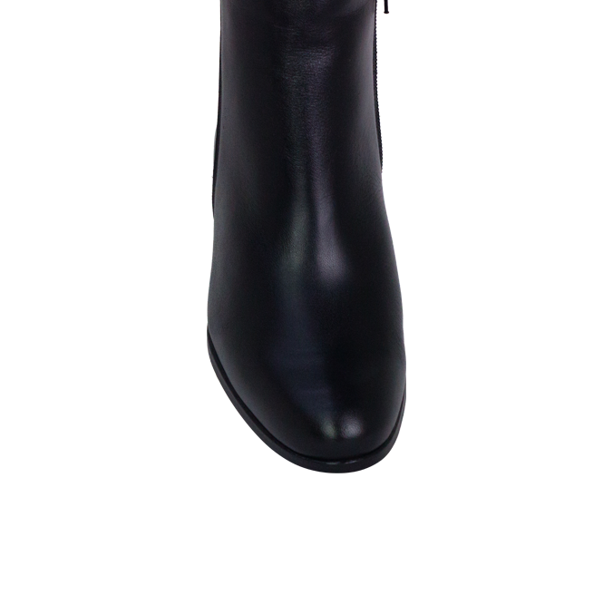 Botas Louvre Preto com Cano Médio e Salto 4cm