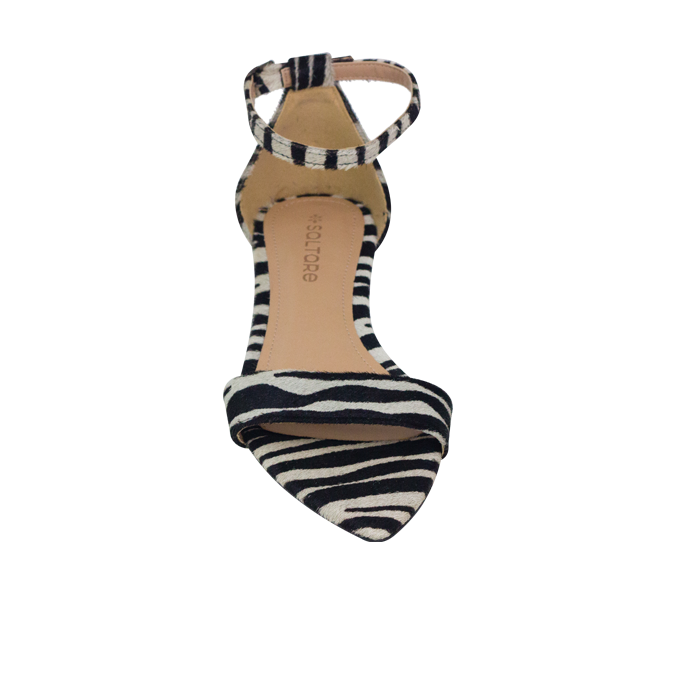 Rasteiras Liane Flat Zebra