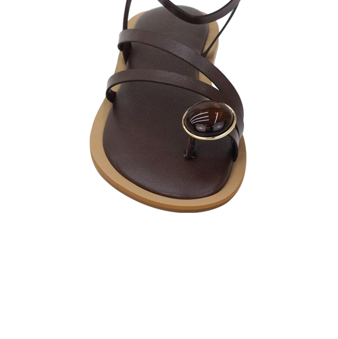 Rasteira Kira Marrom