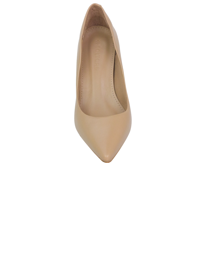 Scarpin Duci Amendoa – Elegância Atemporal em Couro Premium