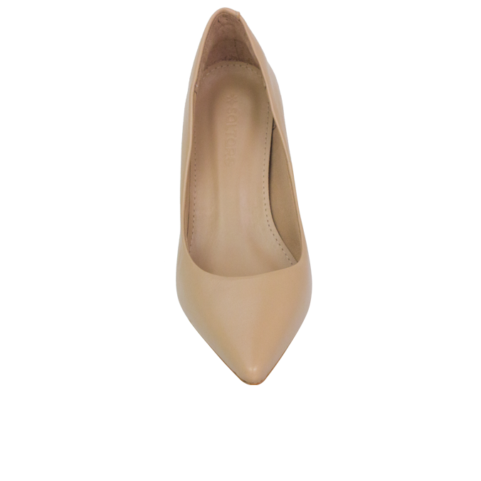 Scarpin Duci Amendoa – Elegância Atemporal em Couro Premium