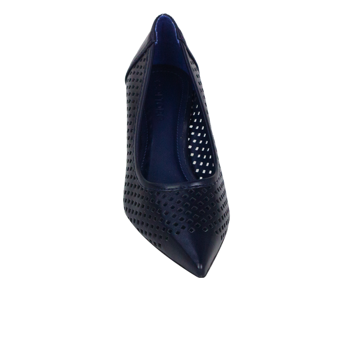 Scarpin Emma Azul com Vazados – Charme em cada detalhe