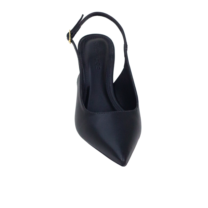 Scarpin Aurora Preto Slingback e Salto de 6 cm – Sofisticação Atemporal