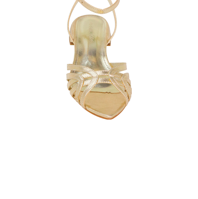 Rasteira Claire Dourado