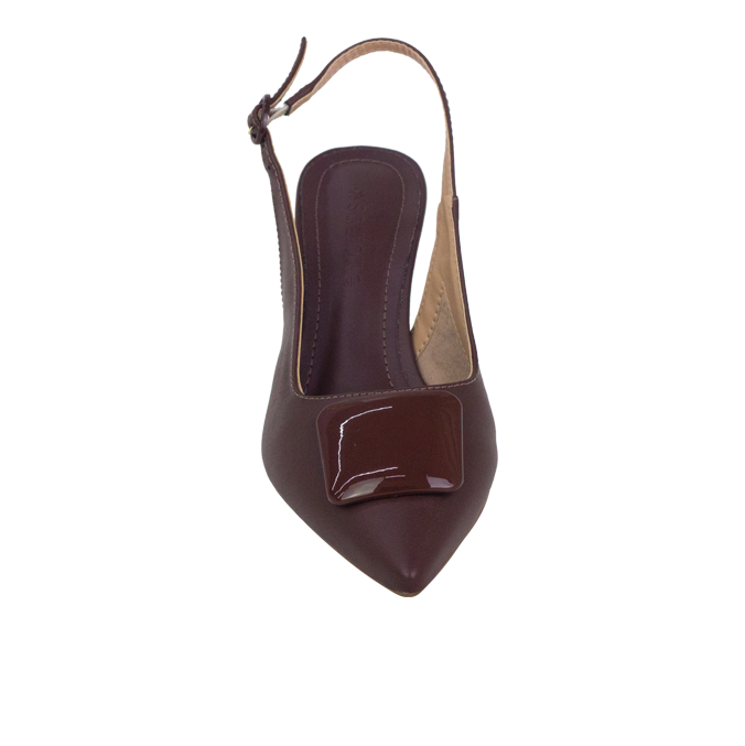 Scarpin Fatima High Marrom