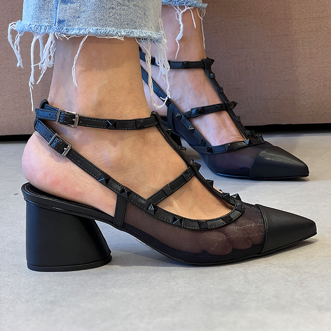 Scarpin Gabi Low Preto