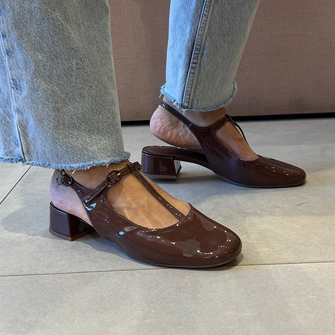 Scarpin Janet New Marrom