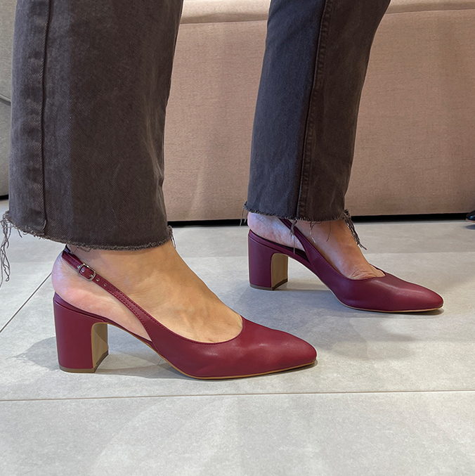 Scarpin Susy Vinho