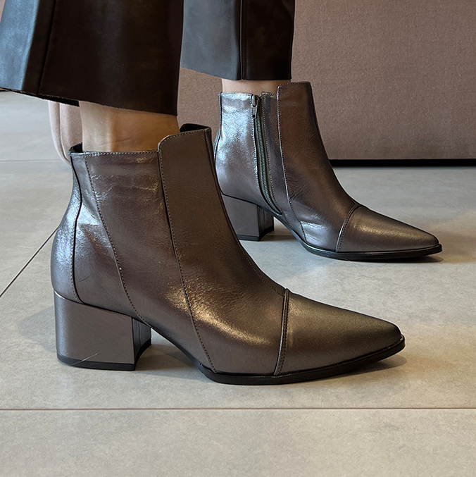 Botas Julie Prata Velho