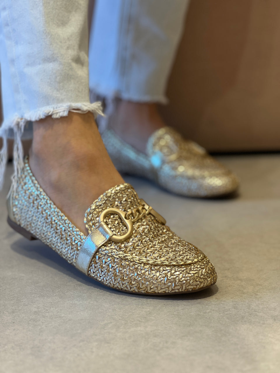 Mocassim Jussara Dourado