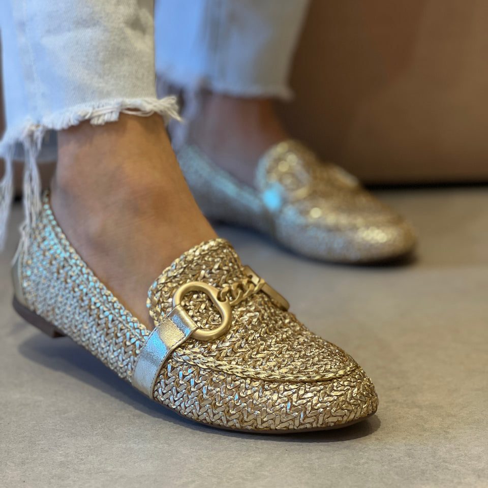 Mocassim Jussara Dourado