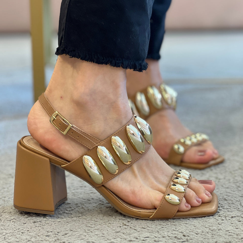 Sandálias Nita Capuccino