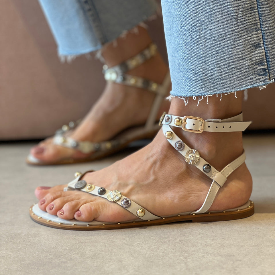 Rasteiras Samara Off White