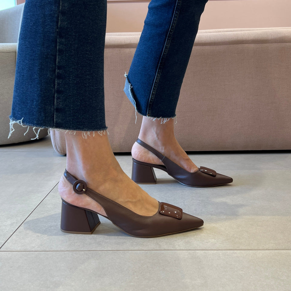 Scarpin Fatima New Marrom