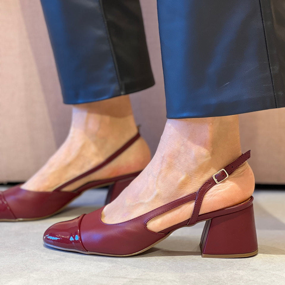 Scarpin Vonda Vinho