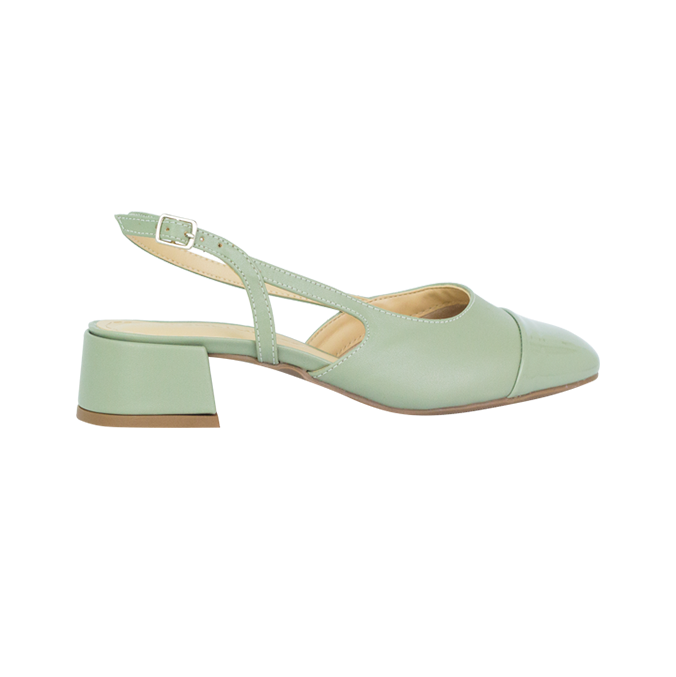 Scarpin Vonda Low Oliva