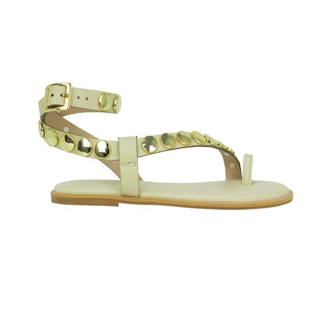 Rasteiras Zelia Off White