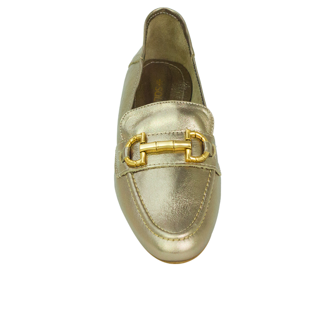 Mocassim Rafaela Prata Velho
