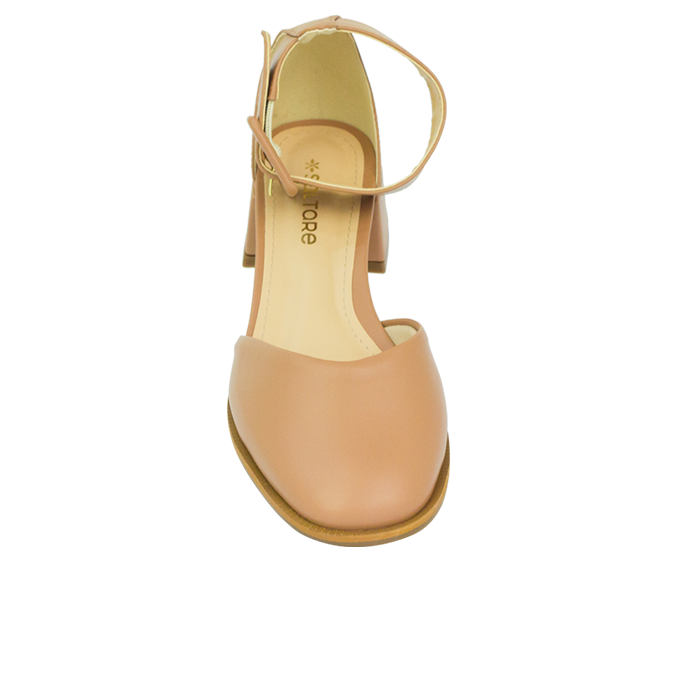 Scarpin Lilian Low Tan