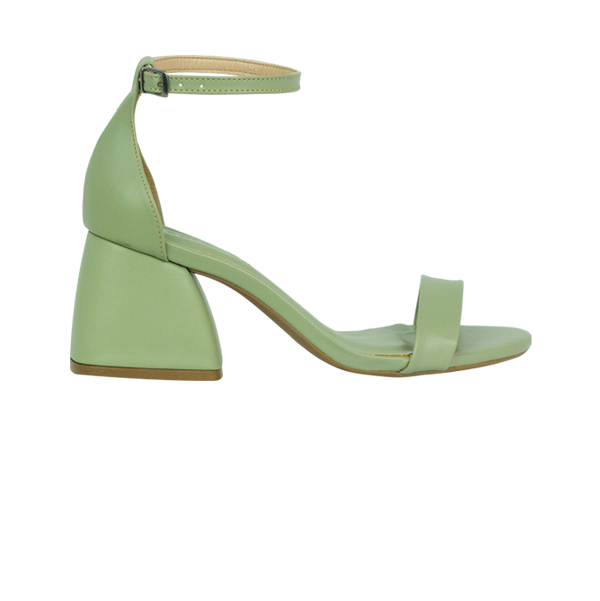 Sandálias Carly Low Oliva – Essencial para Looks Sofisticados