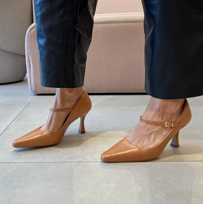 Scarpin Liz Caramelo