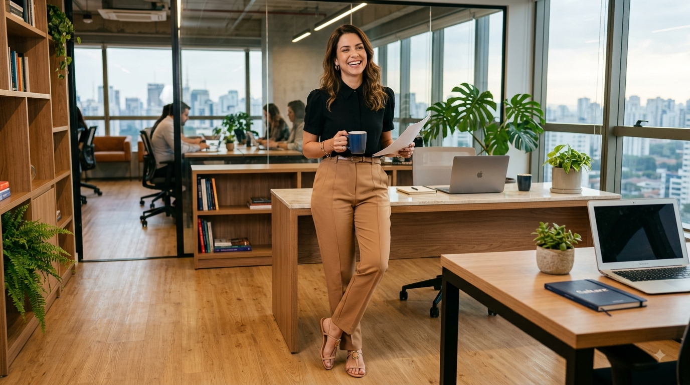 Look com Rasteira para o Trabalho: Sim, Dá para Ser Elegante e Confortável