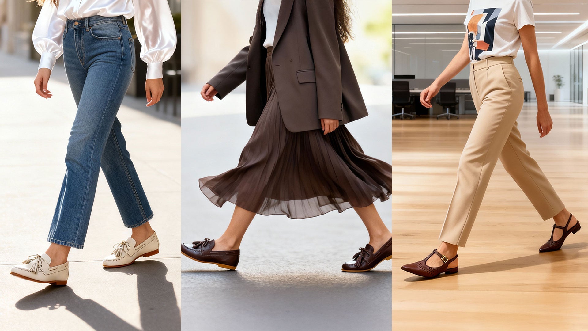 Looks diferentes usando Loafer com Salto e Oxford