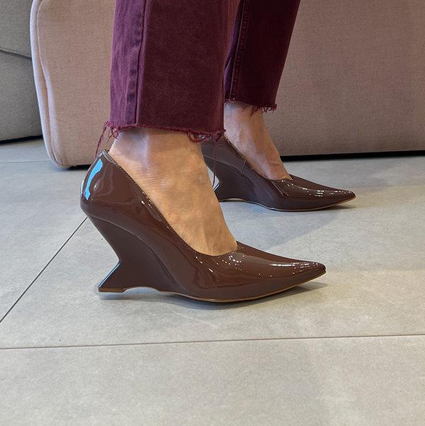 Scarpin Bianca Marrom