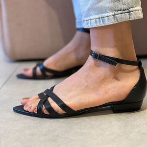 Rasteira Diane Flat Np Preto
