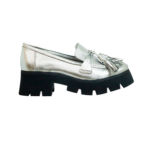 Mocassim Flora Prata