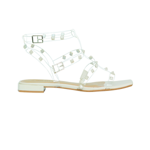 Rasteiras Tabatha Flat Off White