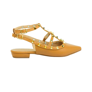 Sapatilhas Mona Flat Caramelo