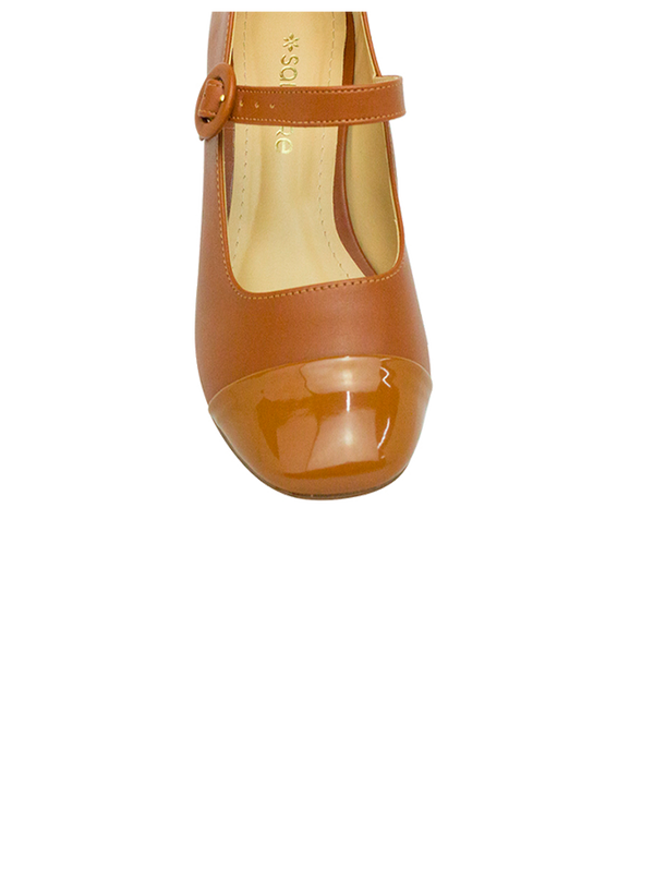 Scarpin Heloisa Low Whisky