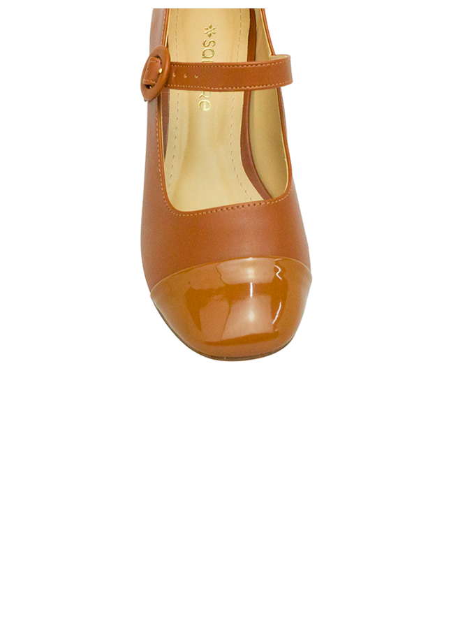 Scarpin Heloisa Low Whisky