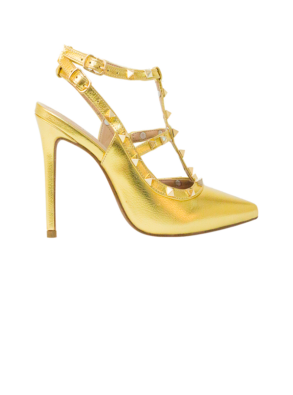 Scarpin Mona High Mt Dourado