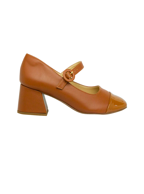 Scarpin Heloisa Low Whisky