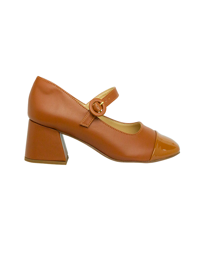 Scarpin Heloisa Low Whisky