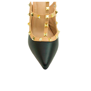 Scarpin Mona High Preto/nude