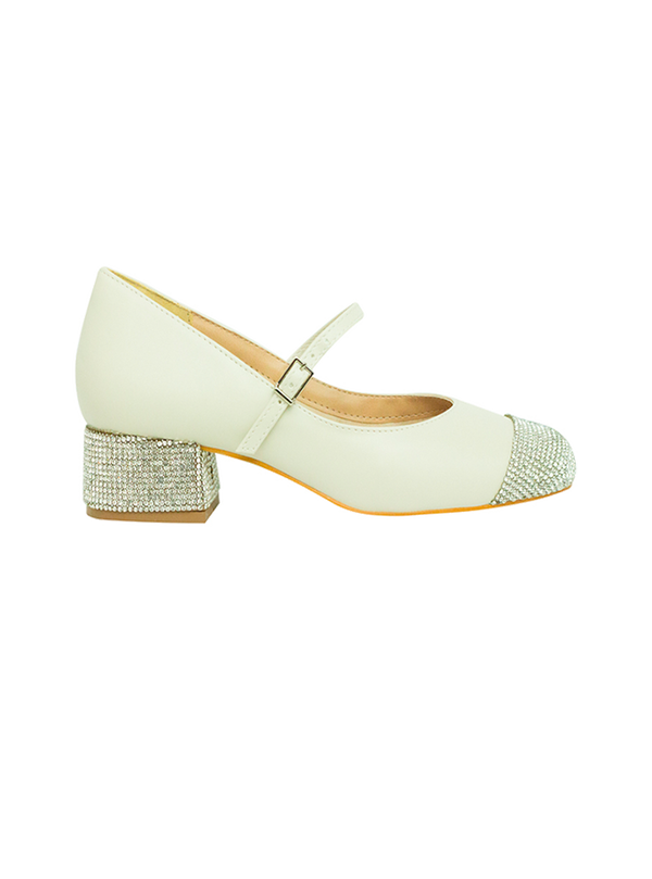 Scarpin Adrienne Off White